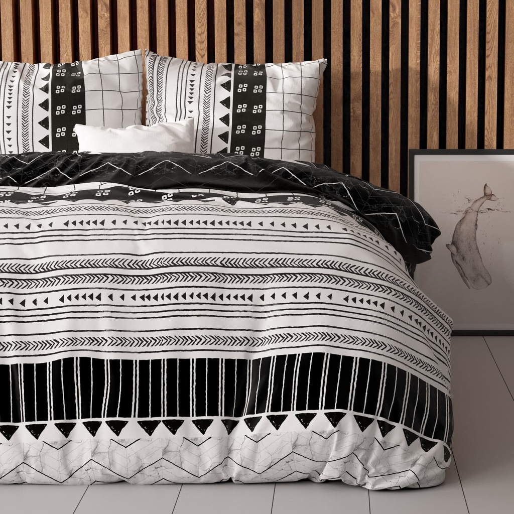 POSTELJNINA ELEGANCE ARTIC STRIPE WHITE 