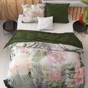 SATENASTA POSTELJNINA MYSTERY FLOWER WHITE 