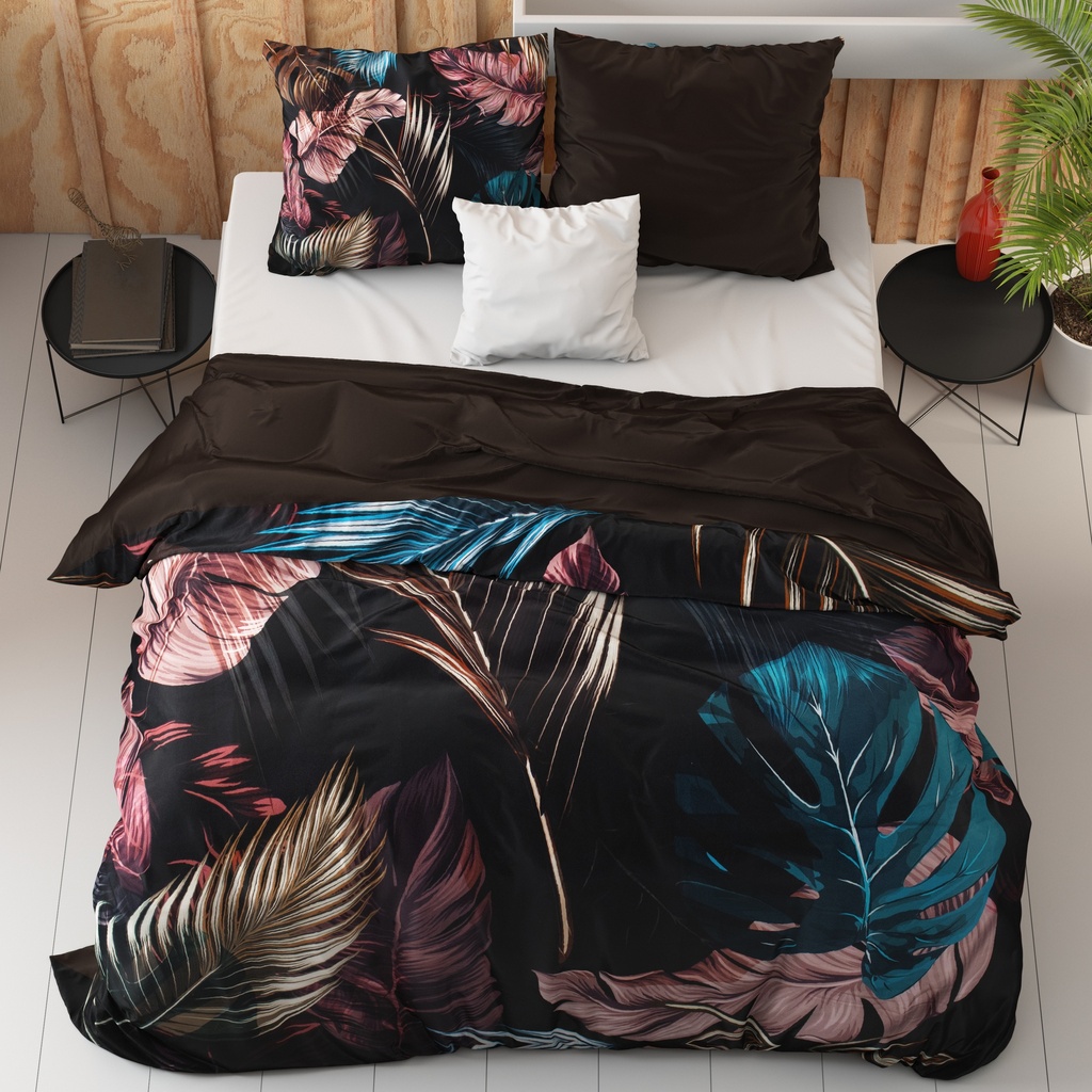 SATENASTA POSTELJNINA ISABELLA BLACK 