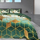 SATENASTA POSTELJNINA FOREST SCEPTIC GREEN 
