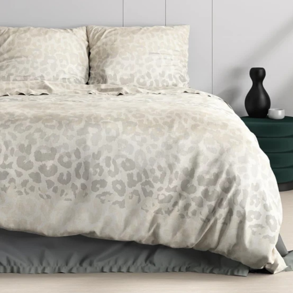 SATENASTA POSTELJNINA ROSA WHITE 