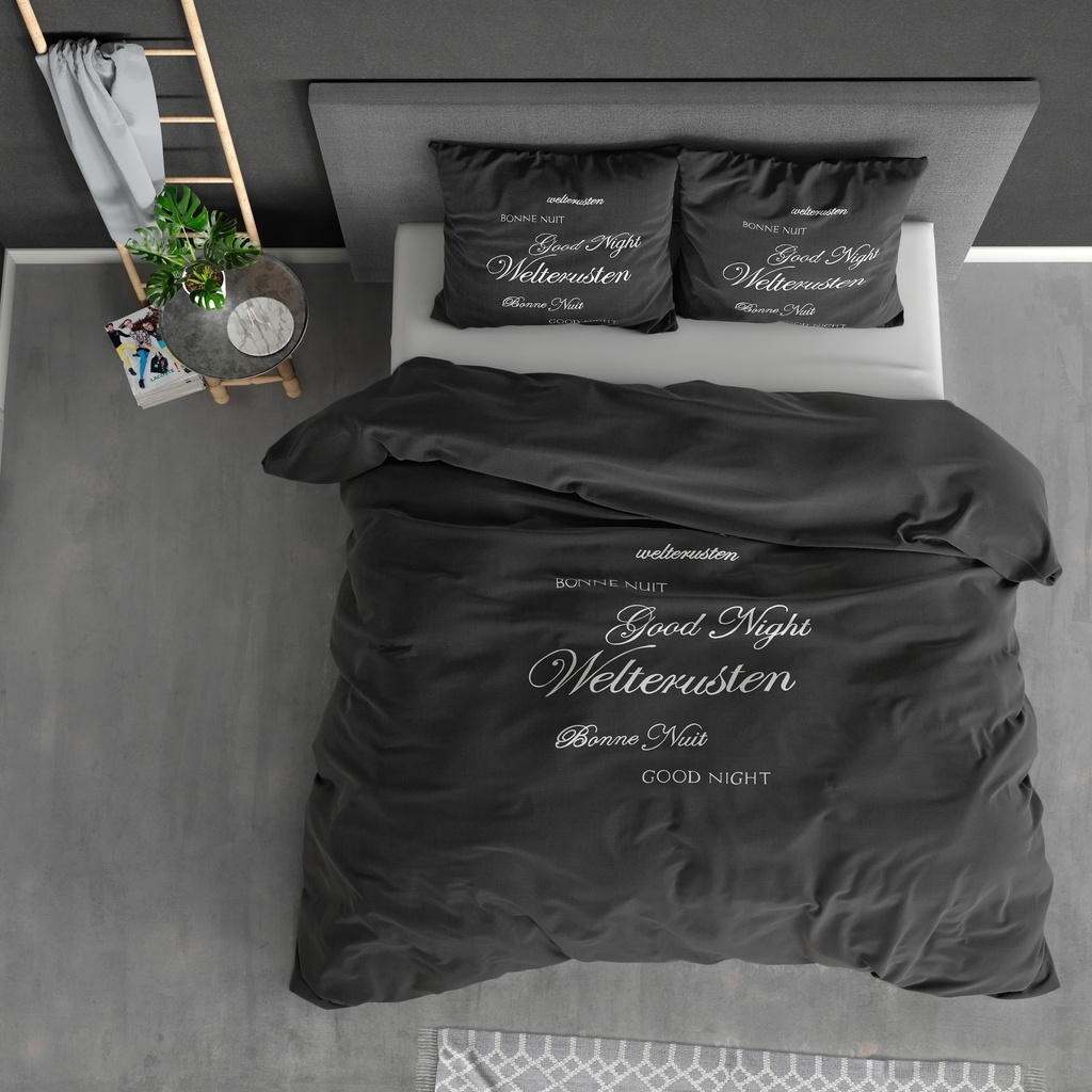 POSTELJNINA WELTERUSTEN BLACK 