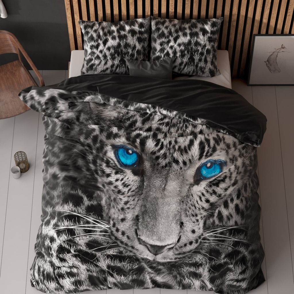 POSTELJNINA PERKAL CHEETAH GREY 