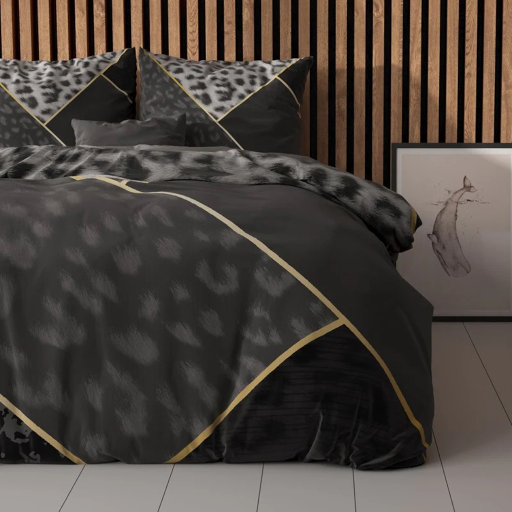 POSTELJNINA PERKAL PANTHER VIBE ANTHRACITE 