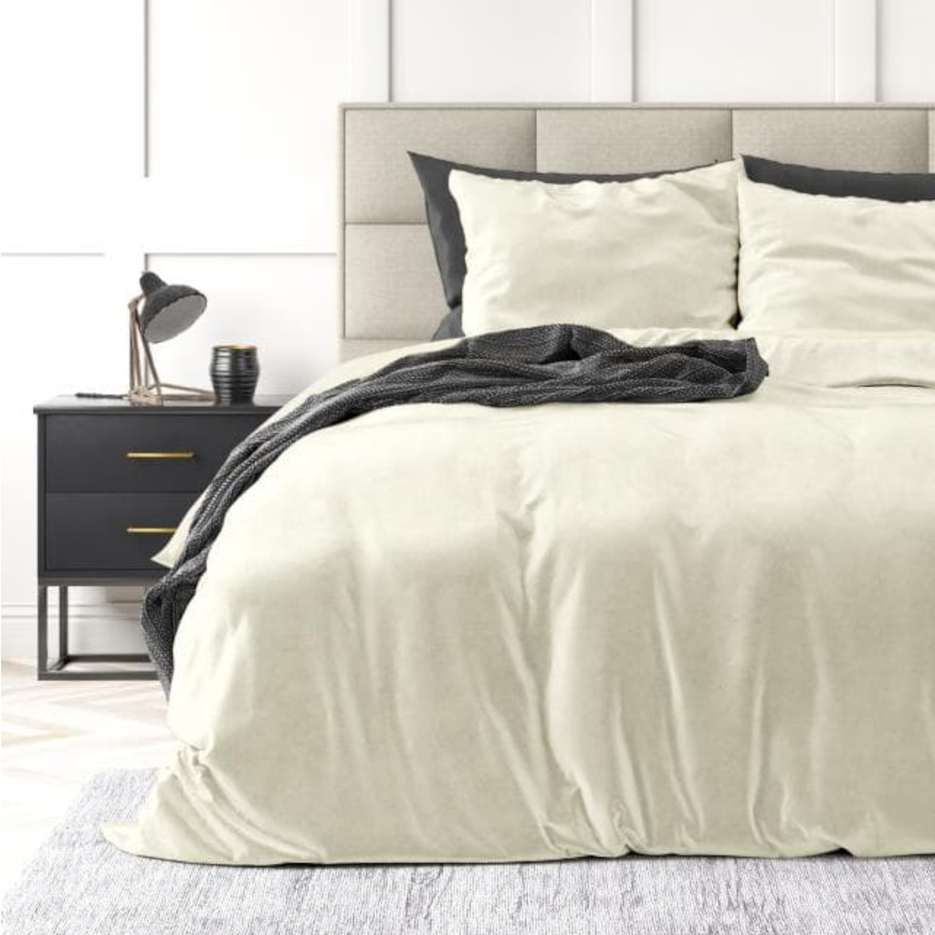 POSTELJNINA VELVET UNI CREAM 