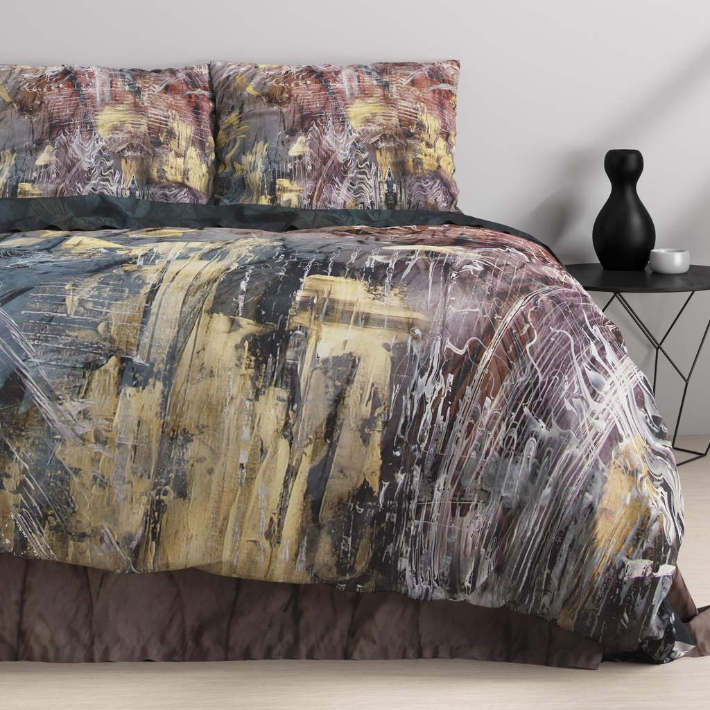 SATENASTA POSTELJNINA MARBLE SARDA MULTI 