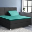  SATENSKA NAPENJALNA RJUHA ZA SPLIT TOPPER DARK GREEN 