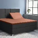  SATENSKA NAPENJALNA RJUHA ZA SPLIT TOPPER BROWN 