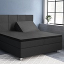 SATENSKA NAPENJALNA RJUHA ZA SPLIT TOPPER BLACK 