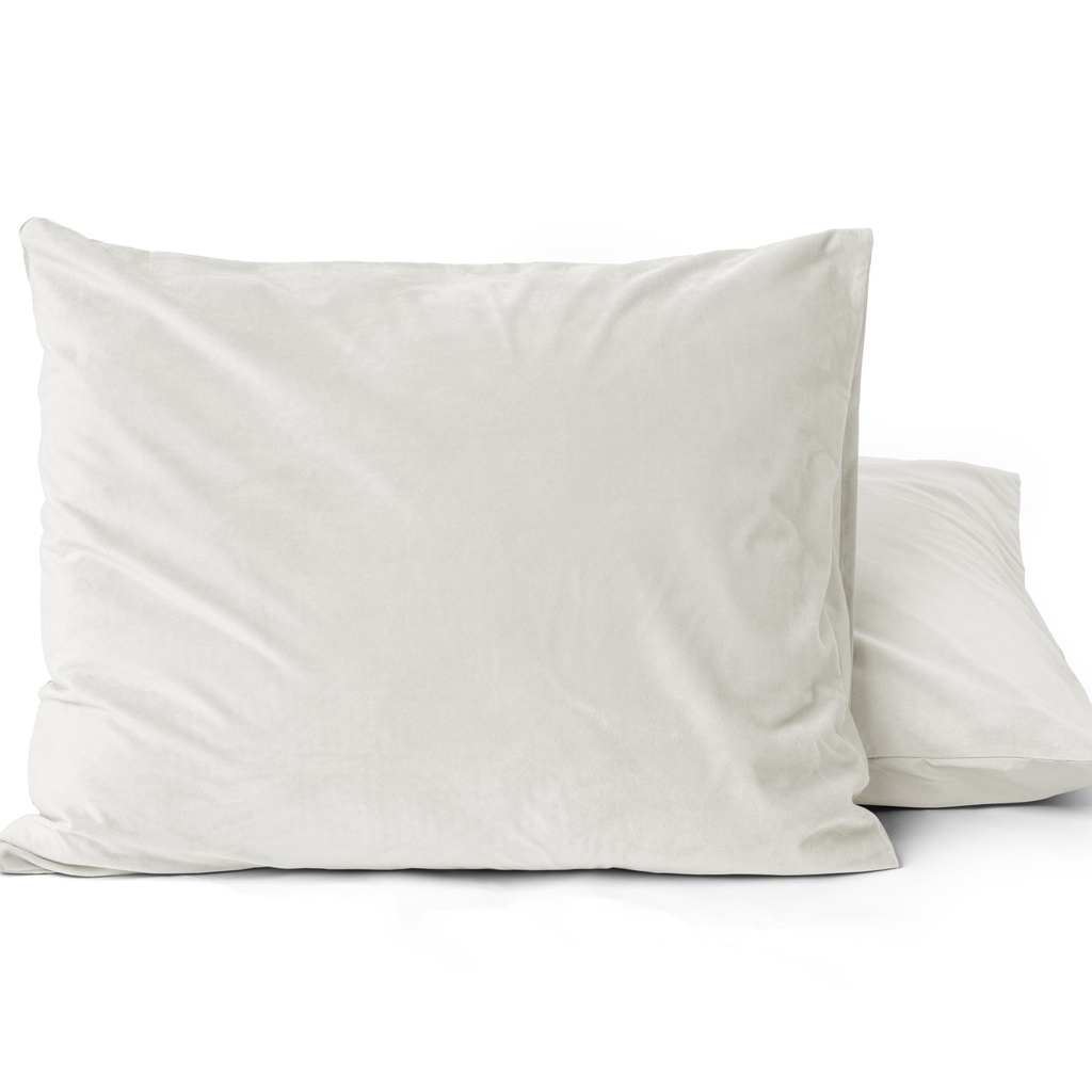 KOMPLET 2 PREVLEKE ZA VZGLAVNIKE VELVET CREAM 