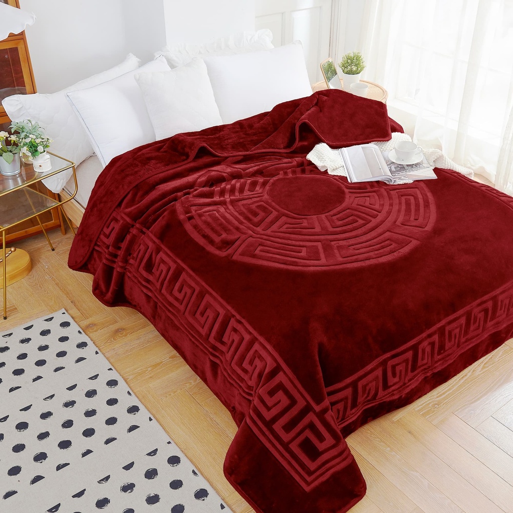 EMBOSSED ODEJA RED