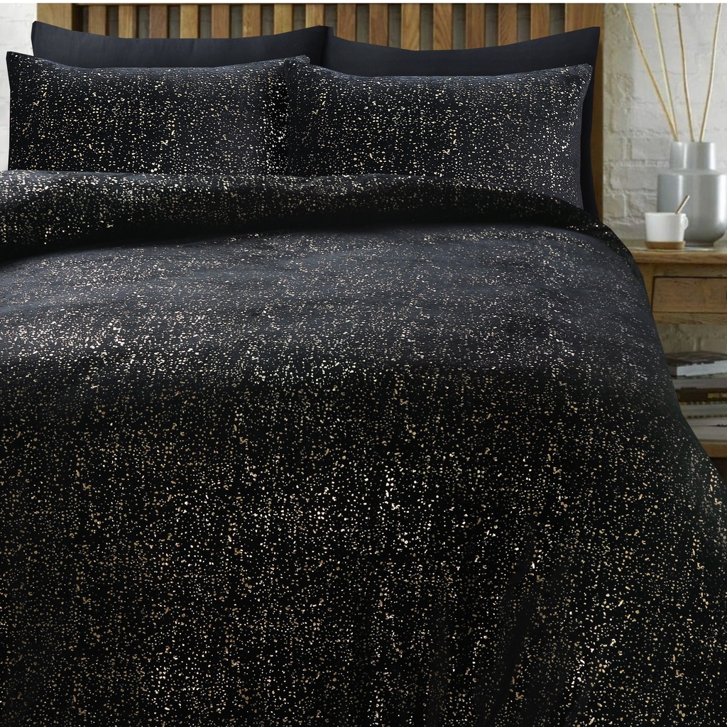 POSTELJNINA GLAMOUR TEDDY SPRANKLE BLACK 