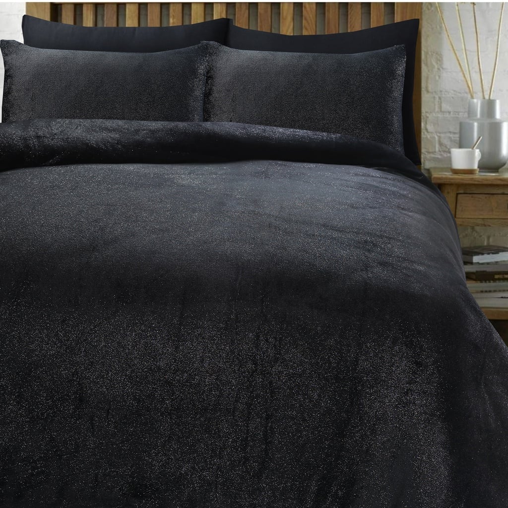 POSTELJNINA GLAMOUR TEDDY DECO BLACK 