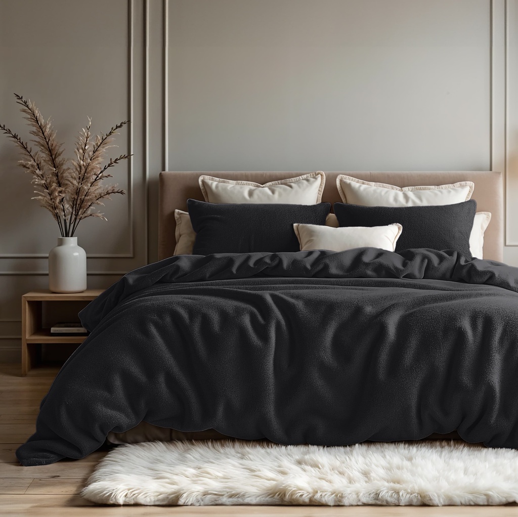 POSTELJNINA TEDDY COTTON ANTHRACITE 