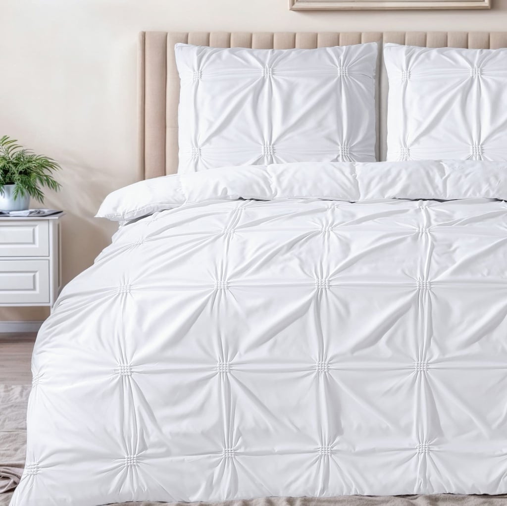 POSTELJNINA PUNCH PINTUCK WHITE 