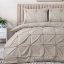 POSTELJNINA PUNCH PINTUCK TAUPE 