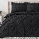 POSTELJNINA PUNCH PINTUCK BLACK 