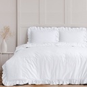 POSTELJNINA RUFFLES WHITE 