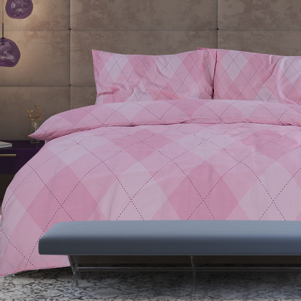 POSTELJNINA RHOMBUS PINK