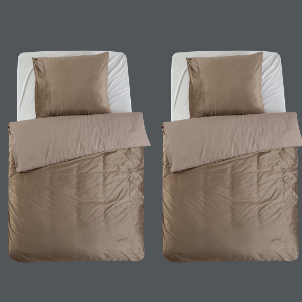 2 POSTELJNINE 140X200 VELVET TAUPE