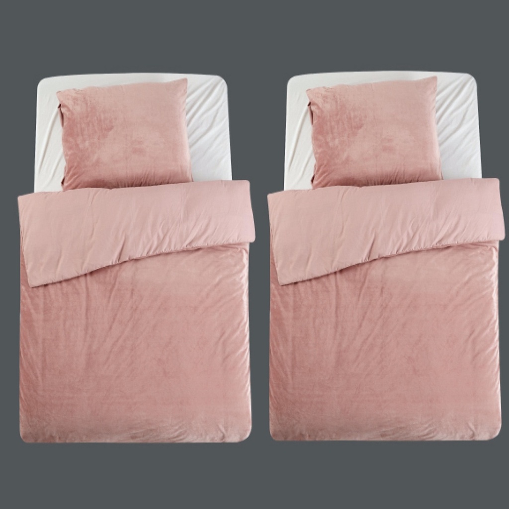 2 POSTELJNINE 140X200 VELVET PINK