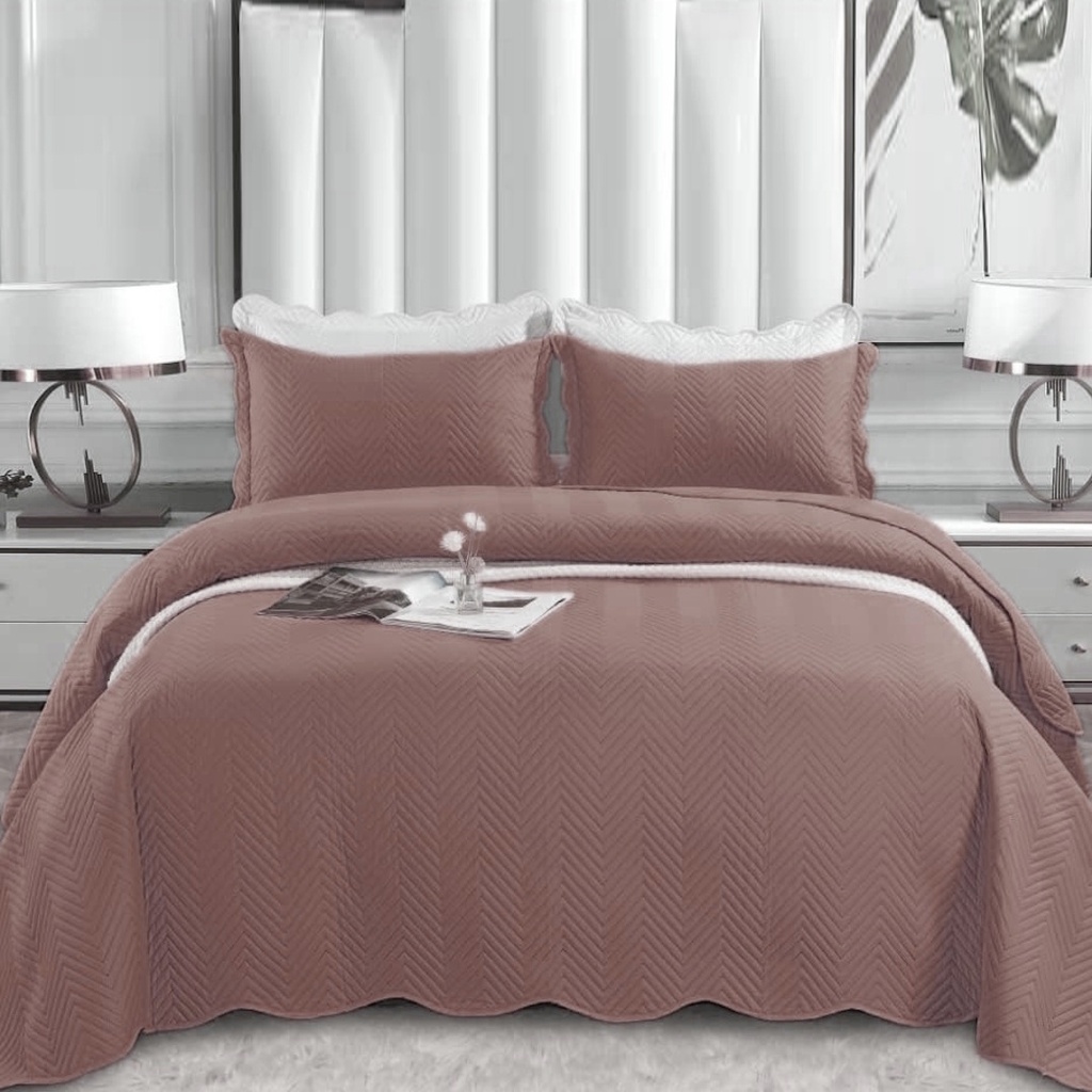 POSTELJNO PREGRINJALO ZIGZAG BROWN 