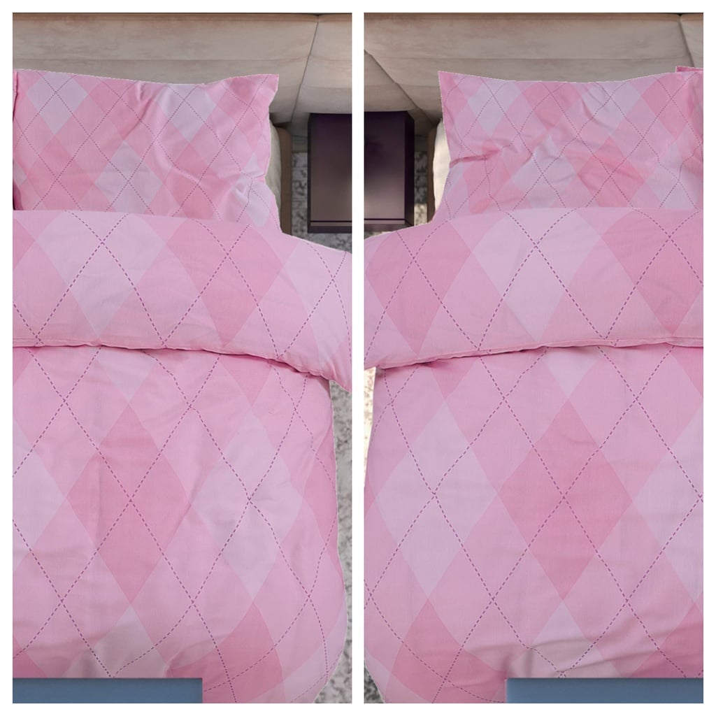2 POSTELJNINE 260X200 RHOMBUS PINK