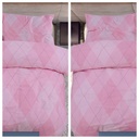 2 POSTELJNINE 260X200 RHOMBUS PINK