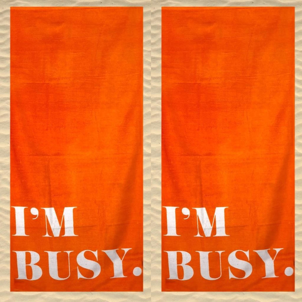2 BRISAČE ZA NA PLAŽO I AM BUSY. ORANGE