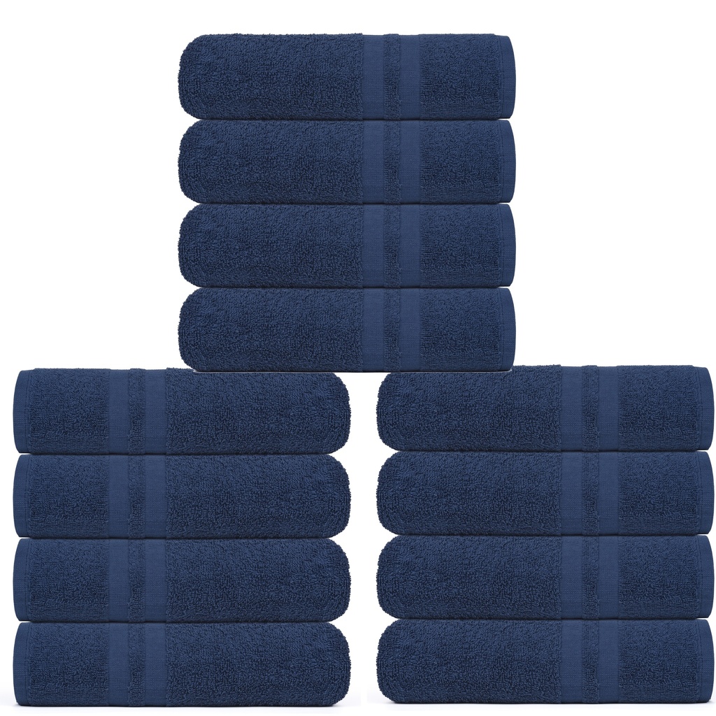 12 BRISAČE 55X110 CM QUICK DRY NAVY BLUE