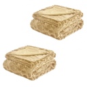 2 ODEJE 150X200 CM FAUX FUR CREAM