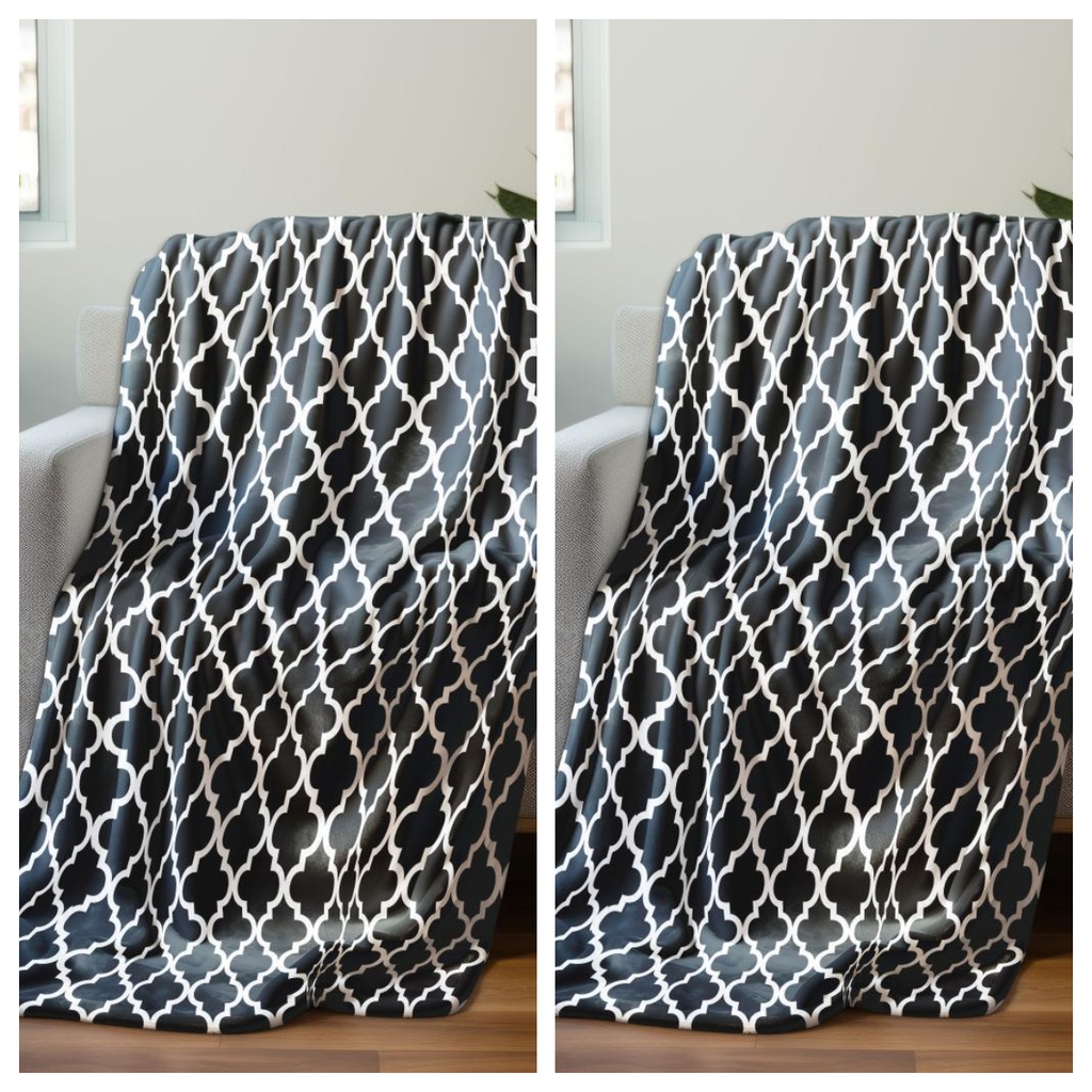 2 ODEJE 150X200 CM BLACK GEO