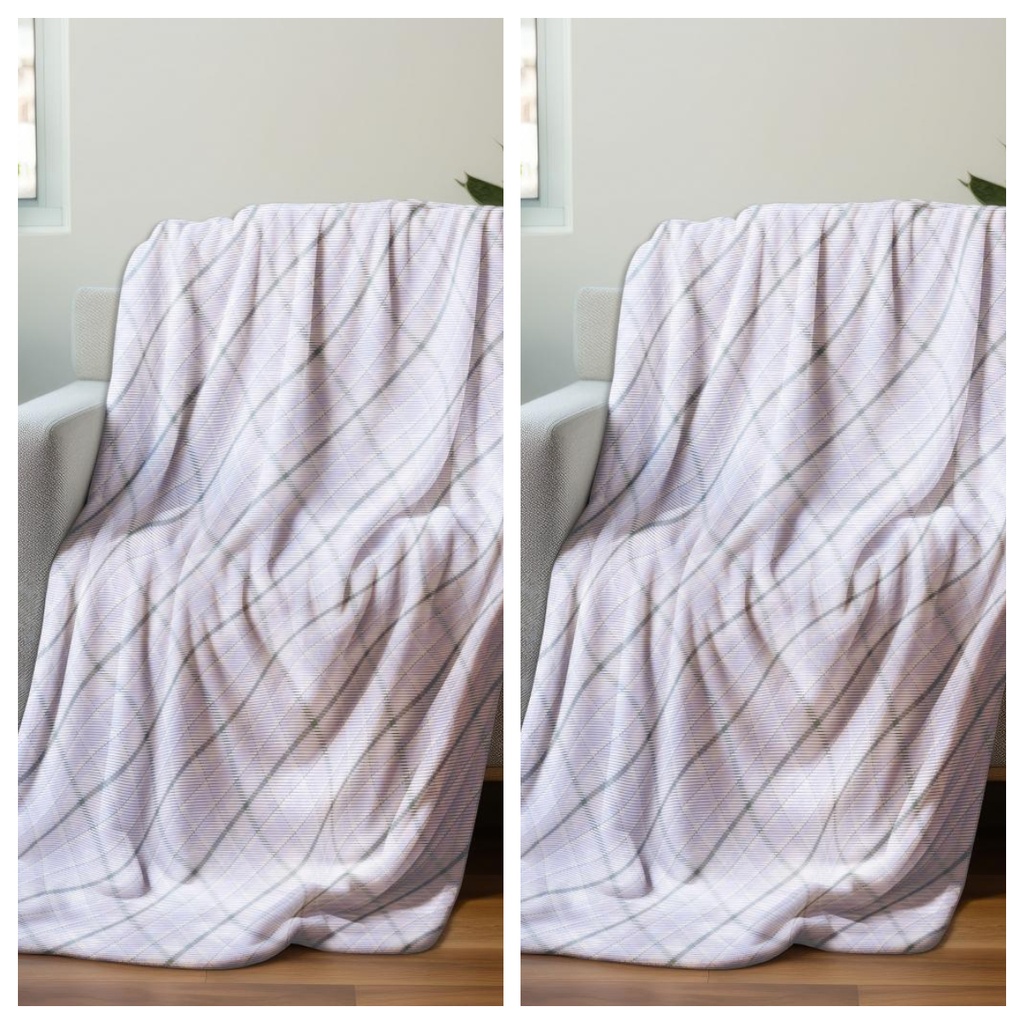 2 ODEJE 150X200 CM PURPLE ROMB STRIPES