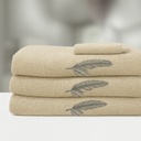 BRISAČA EMBROIDERY FEATHERS BEIGE