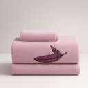 BRISAČA EMBROIDERY FEATHERS PINK