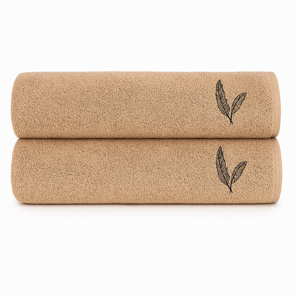 BRISAČA EMBROIDERY FEATHER BROWN
