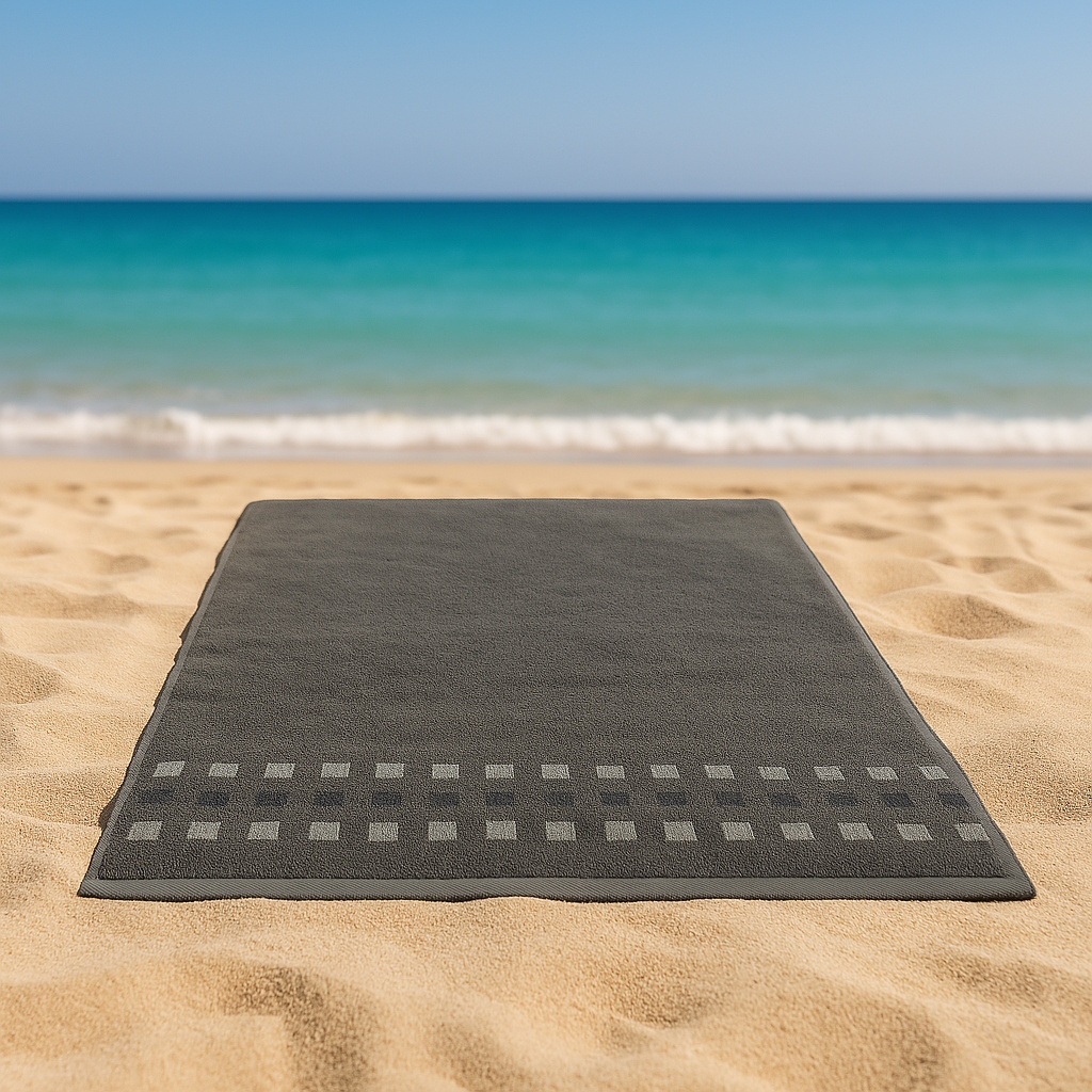 BRISAČA ZA NA PLAŽO  SQUARES GREY