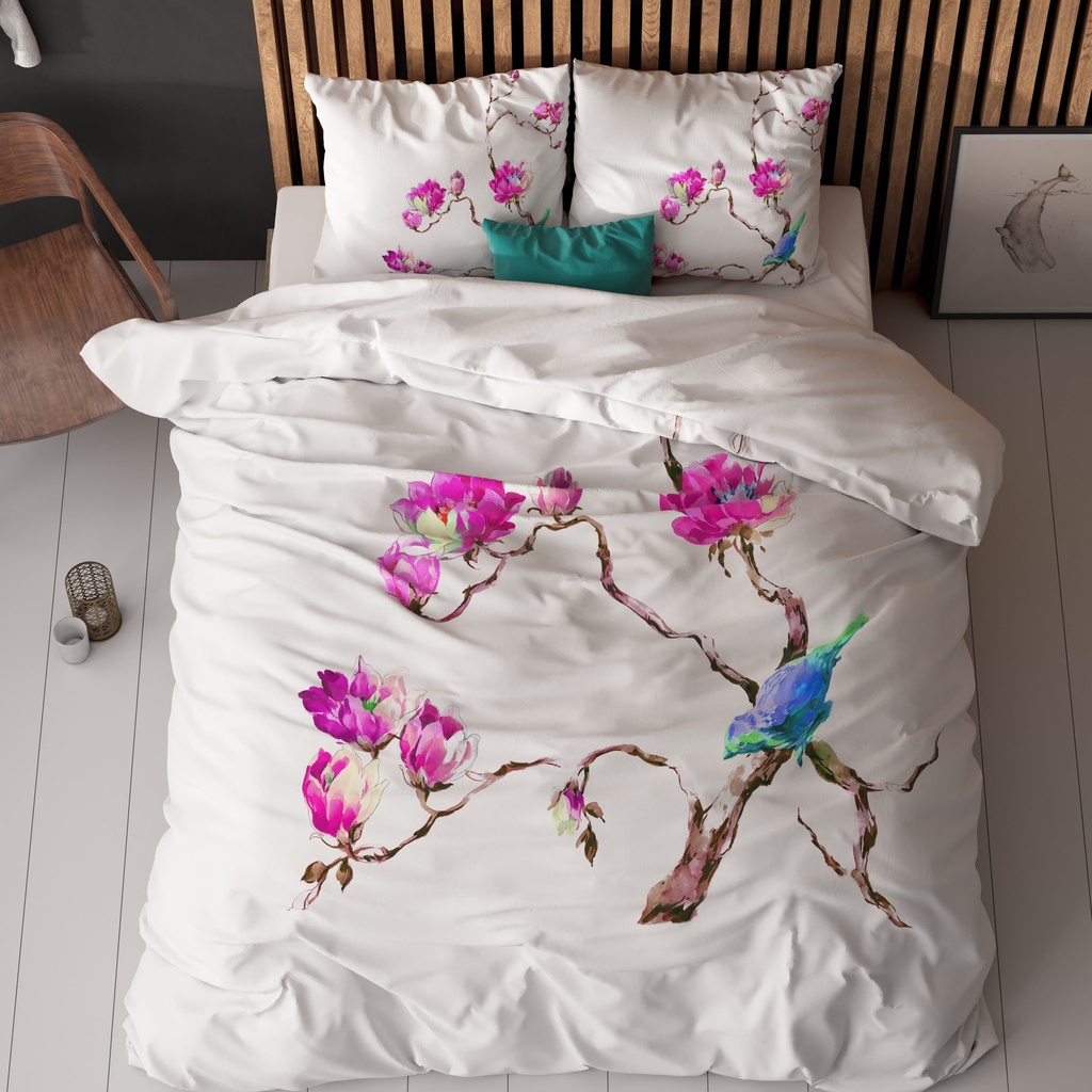 POSTELJNINA MAGNOLIAS WHITE 