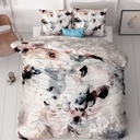 SATENASTA POSTELJNINA FLOR GREY 
