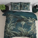 SATENASTA POSTELJNINA IRIS GREEN 