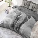POSTELJNINA PERKAL ELEGANT ELEPHANT ANTHRACITE 