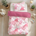 POSTELNJINA HEARTS LOVE PINK