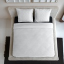 POSTELJNINA PERKAL WAFFLE WHITE