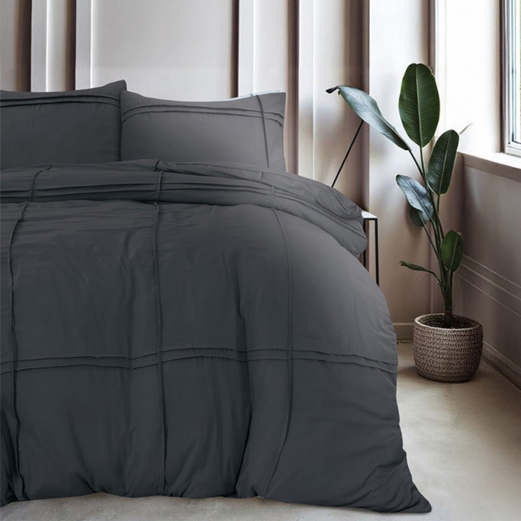 POSTELJNINA WASHED TUFTED ANTHRACITE