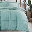 POSTELJNINA WASHED TUFTED GREEN