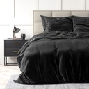 POSTELJNINA VELVET UNI BLACK
