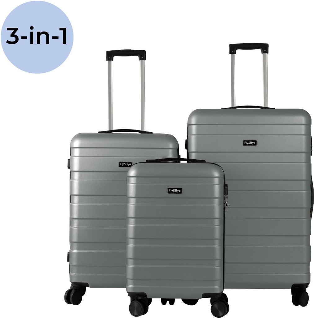 KOMPLET POTOVALNIH KOVČKOV 3 KOSI GREY