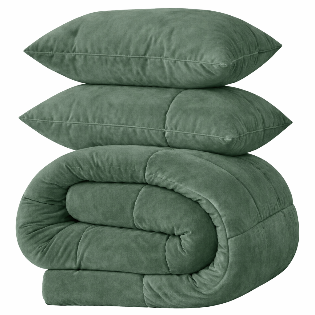 LAZYBED ALL IN ONE VELVET GREEN