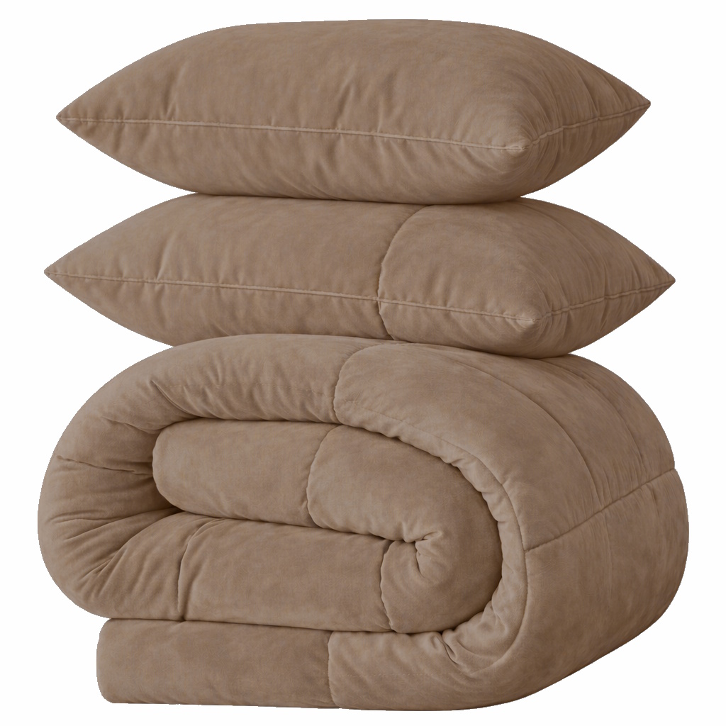 LAZYBED ALL IN ONE VELVET TAUPE