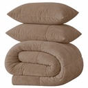 LAZYBED ALL IN ONE VELVET TAUPE